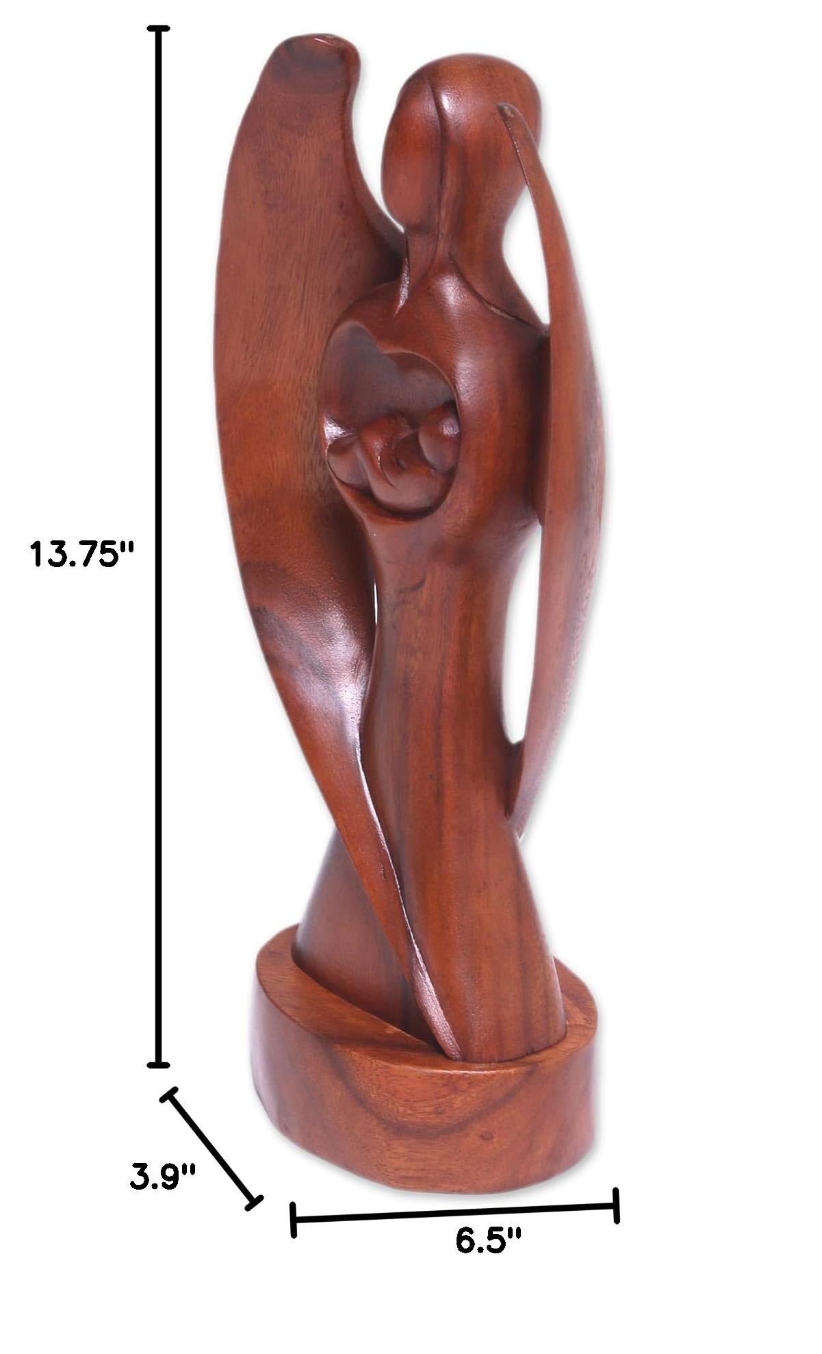 Handmade Baby Guardian Wood Suar Sculpture - Unique Handcrafted Nursery Decor for Baby Shower Gifts & Newborn Protection