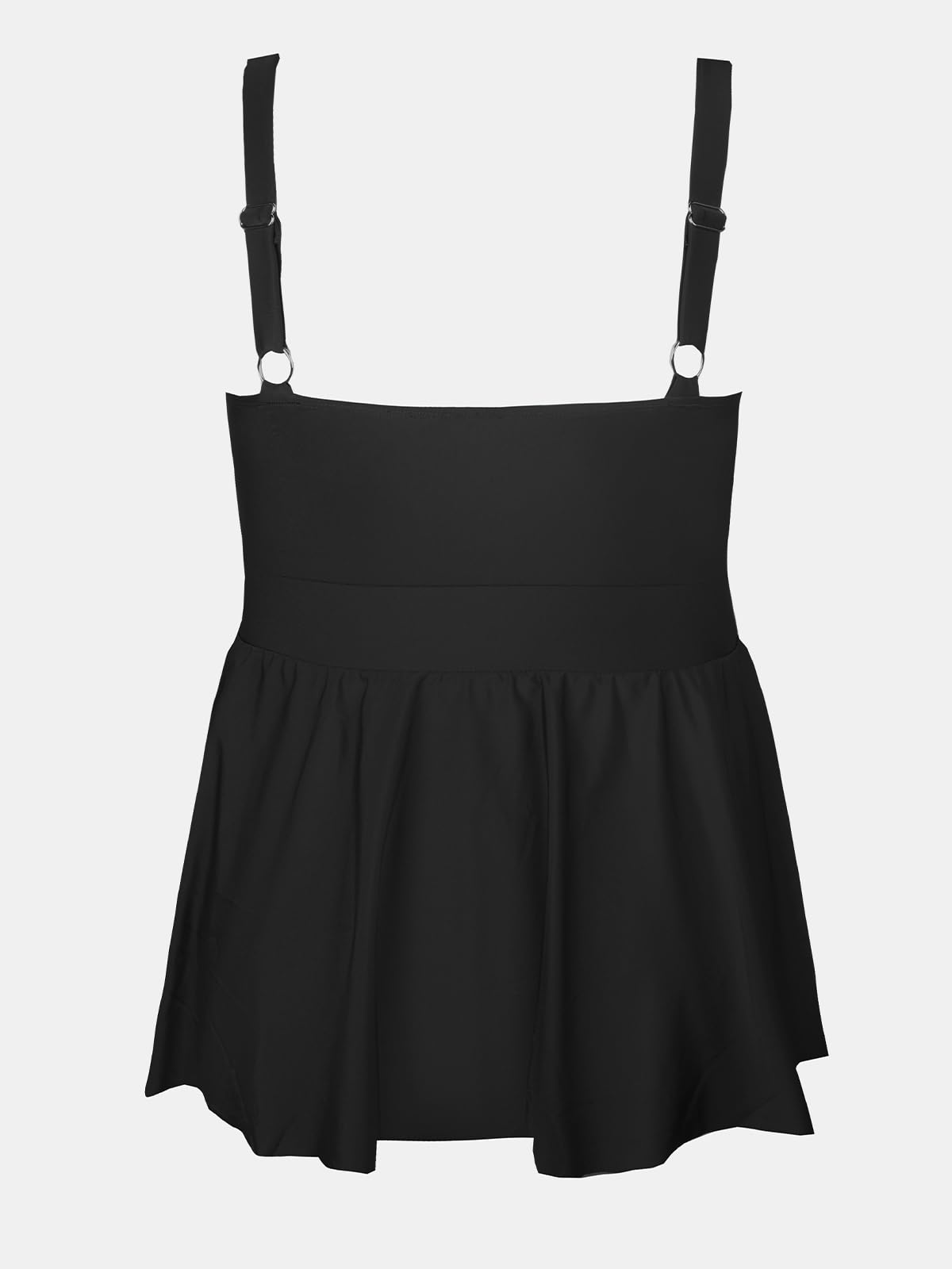 CUPSHE Women's Plus Size One Piece Swimsuit - Scoop Neck Ruffled Bathing Suit with Adjustable Straps | Swim Dress for Beach, Pool & Vacation | Flattering Swimwear for Curvy Women