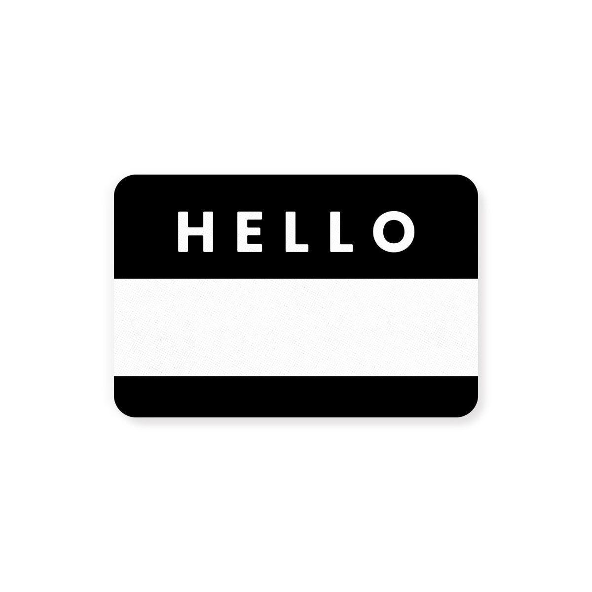 Hello Sticker - Bold Font Vinyl Decals for Laptops, Water Bottles & DIY Crafts - Perfect for Personalizing Gifts & Home Decor