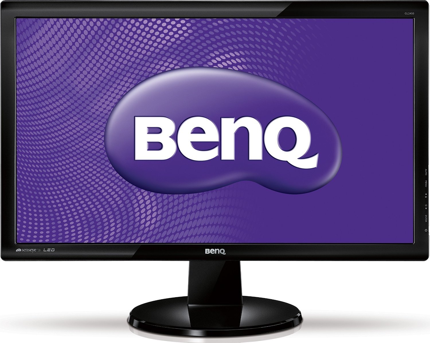 BenQ GL2450 24-Inch Full HD 1080p LED Monitor - 1920x1080, 5ms Response Time, 250cd/m² Brightness, TN Panel, VESA Mountable - Ideal for Home Office, Gaming, and Multimedia Entertainment