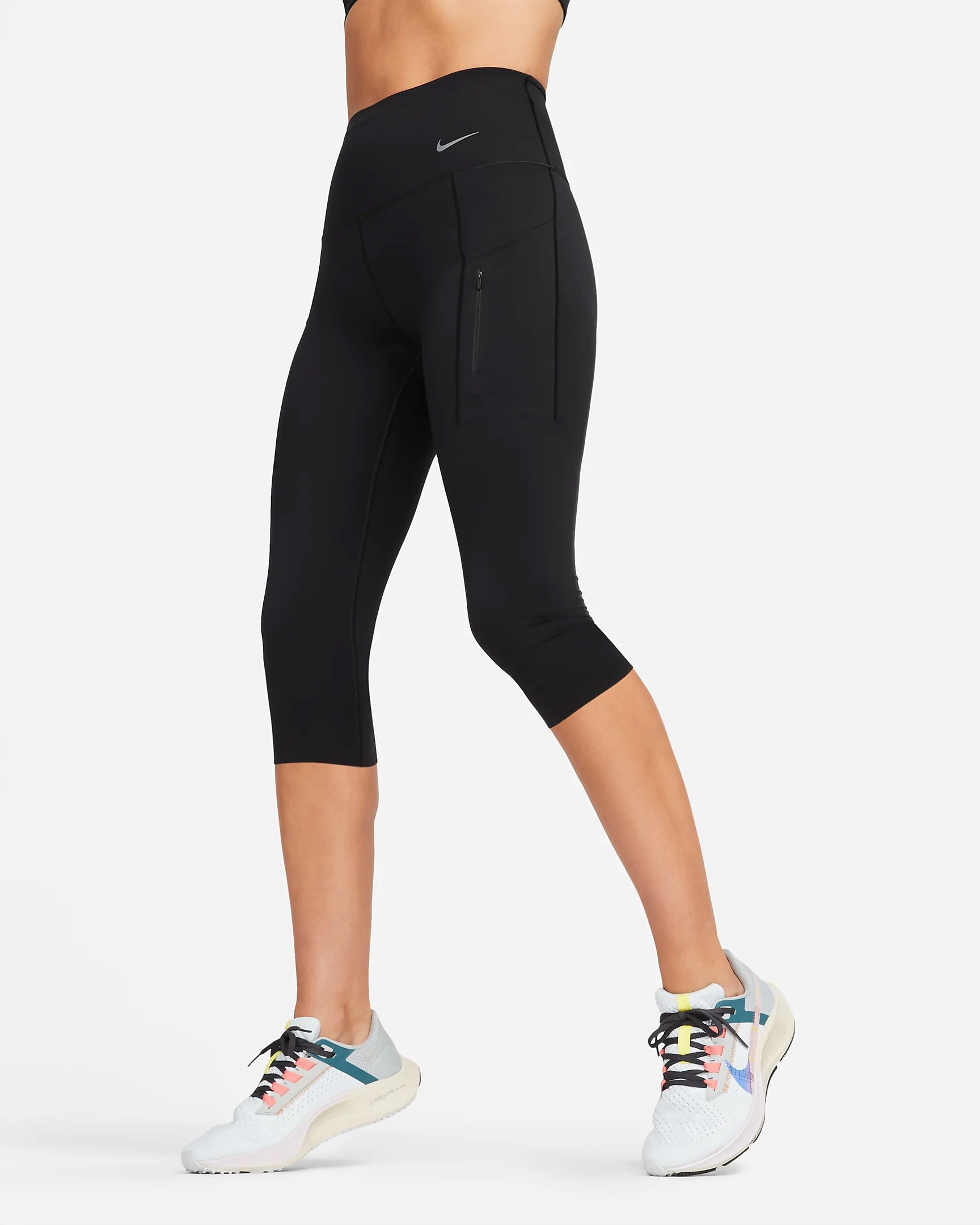 Women's High Waist Go HW Capri Leggings - Comfortable Workout Yoga Pants for Running, Gym & Lounge Wear