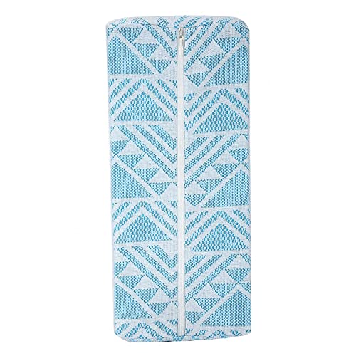 Premium Nail Art Hand Pillow - Soft & Flexible Nail Rest Cushion for Home & Salon Use - Blue Geometric Design - Perfect for Manicures, Gel Nails & Nail Art Sessions