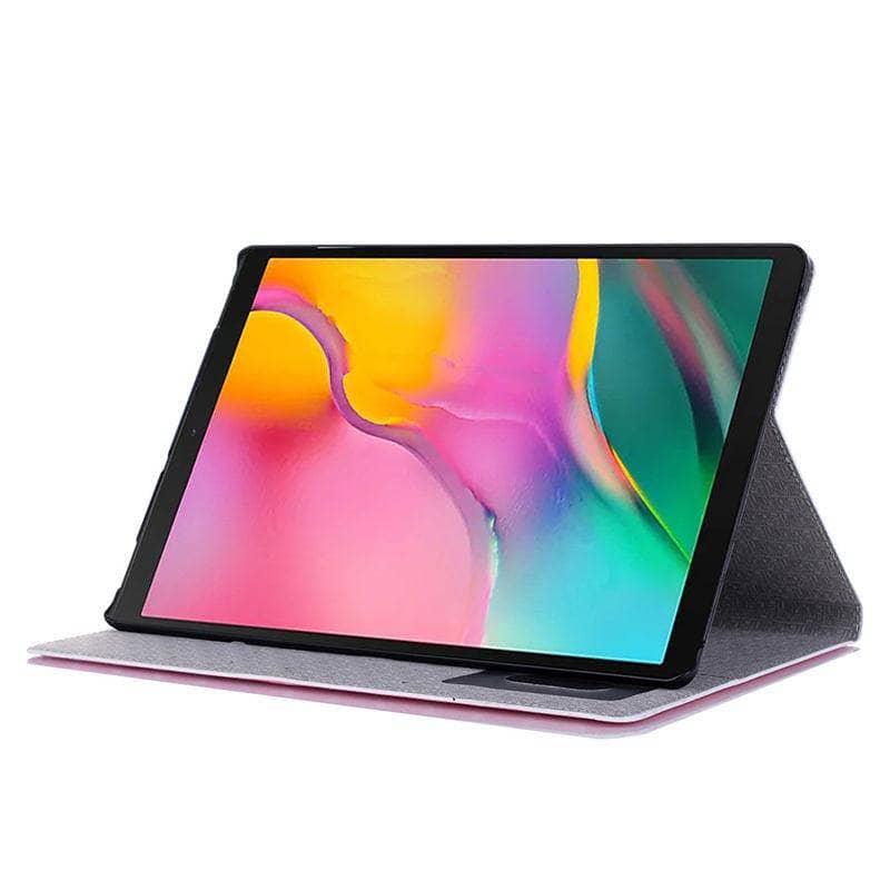 Samsung Galaxy Tab A 10.1 (2019) T510/T515 SM-T510 Tablet with PU Leather Animal Print Flip Stand Case - Perfect for Work, Study & Entertainment