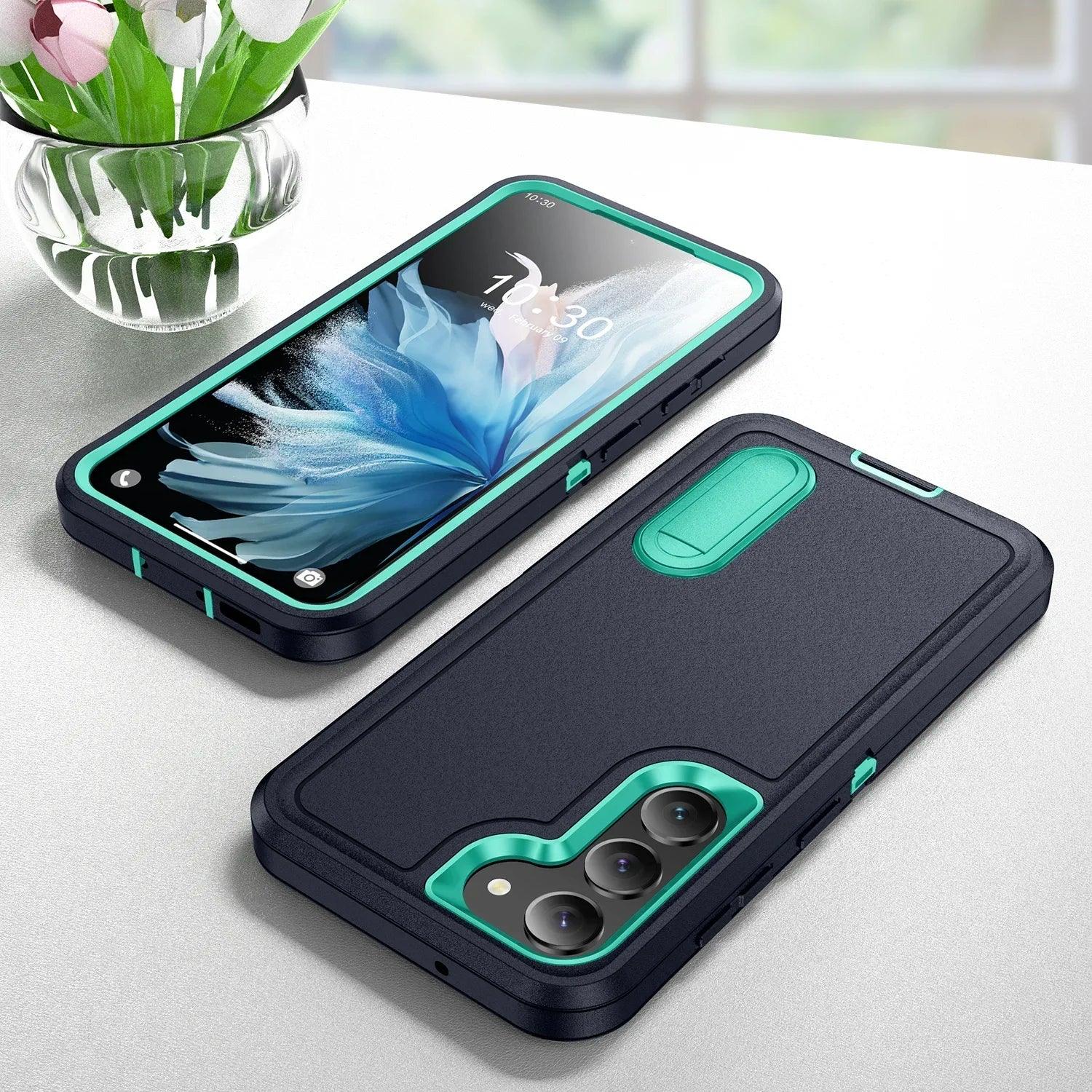 Samsung Galaxy S24 Plus Shockproof Case with Kickstand - Anti-Dust, Military-Grade Protection for Outdoor & Active Lifestyle