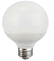 TCP LED5G25D27KF 6-Pack 5W G25 Dimmable LED Light Bulbs - 2700K Warm White Frosted Globe for Bedroom, Living Room & Dining Room Lighting