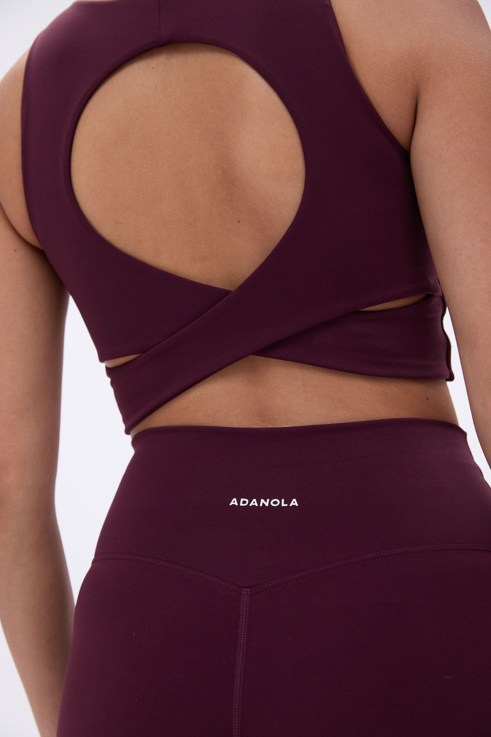 Ultimate Leggings for Women - Dark Cherry Color High Waist Yoga Pants - Perfect for Workout, Running, Yoga & Lounge Wear