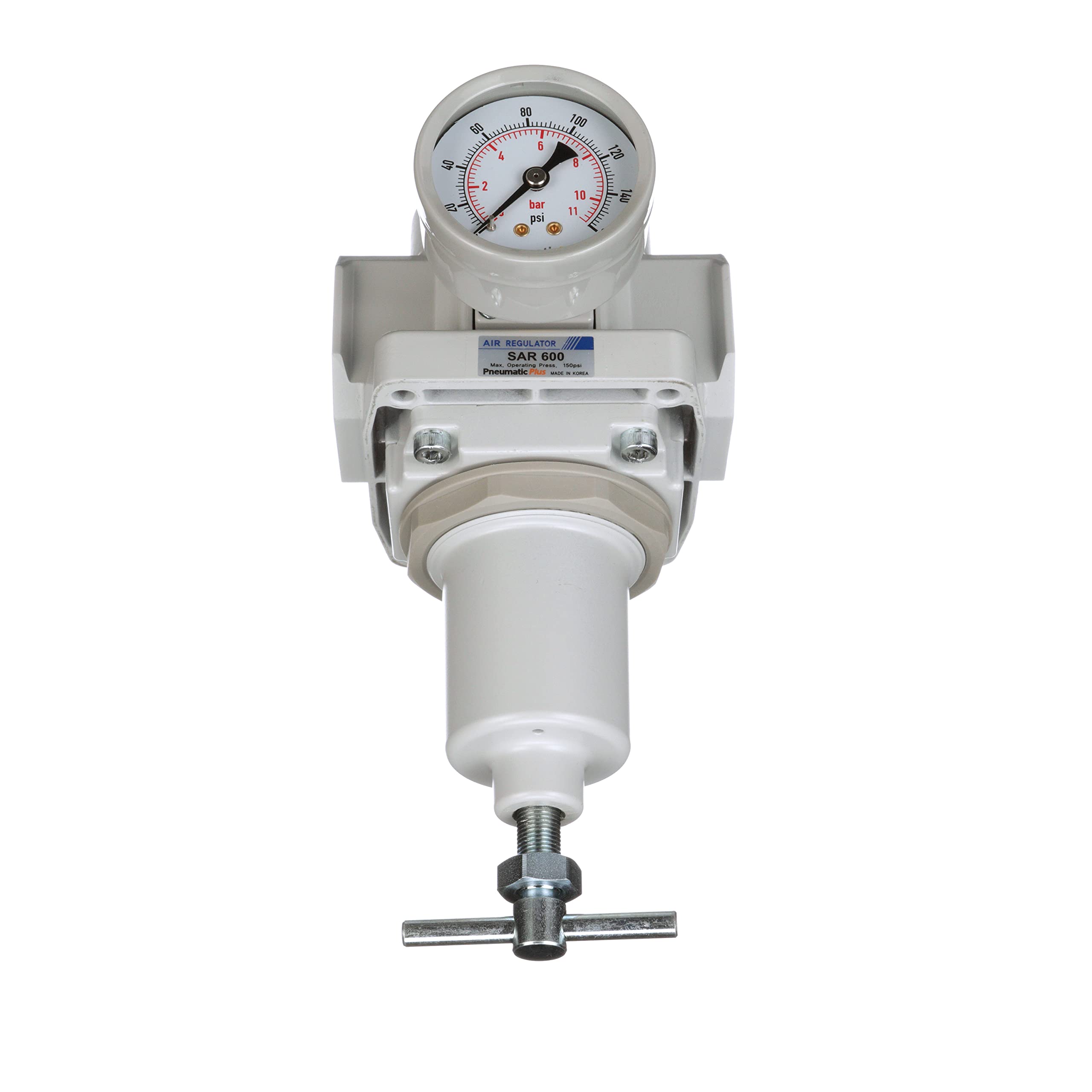 PneumaticPlus SAR Series T-Handle Air Pressure Regulator 1