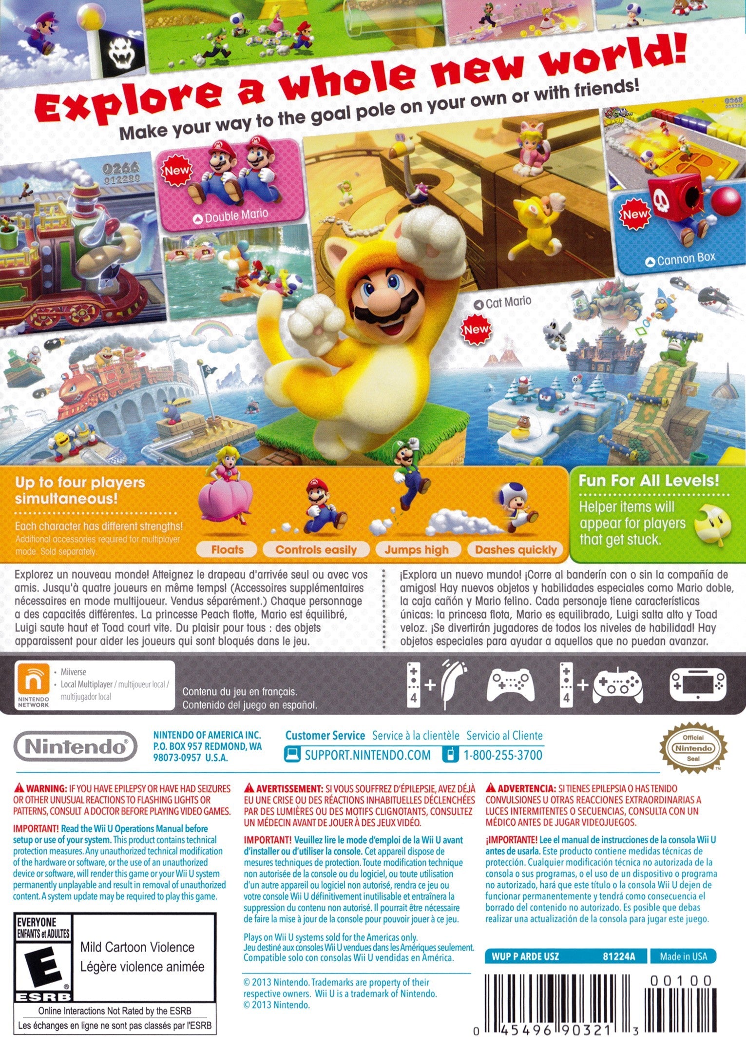 Super Mario 3D World - Nintendo Switch Game | Fun Adventure for Kids & Adults | Perfect for Family Game Nights & Party Entertainment