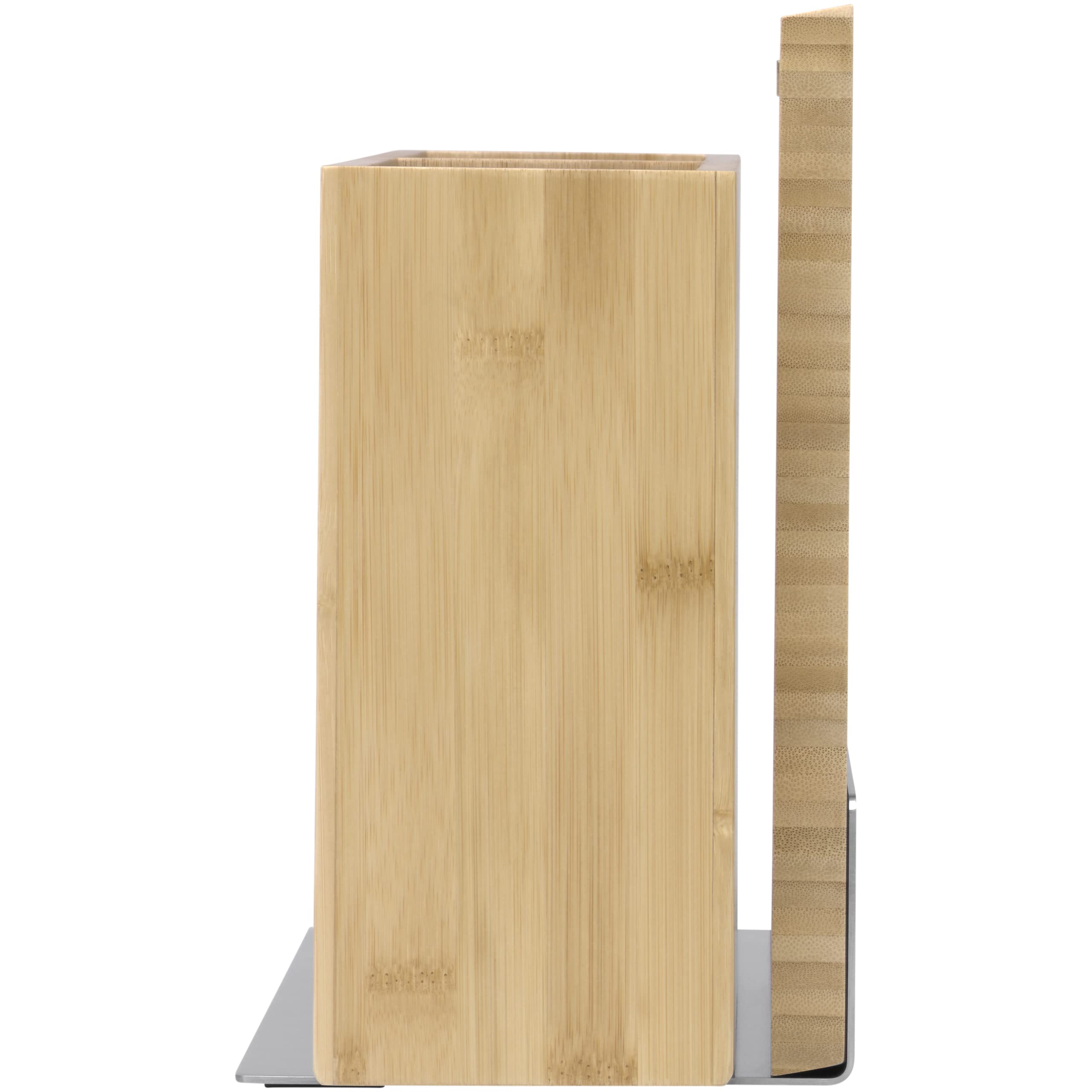 WMF 3-in-1 Knife Block Set with Utensil Holder & Cutting Board - Bamboo Wood Storage for 3-4 Knives, Kitchen Tool Organizer - Perfect for Countertop Organization & Cooking Prep
