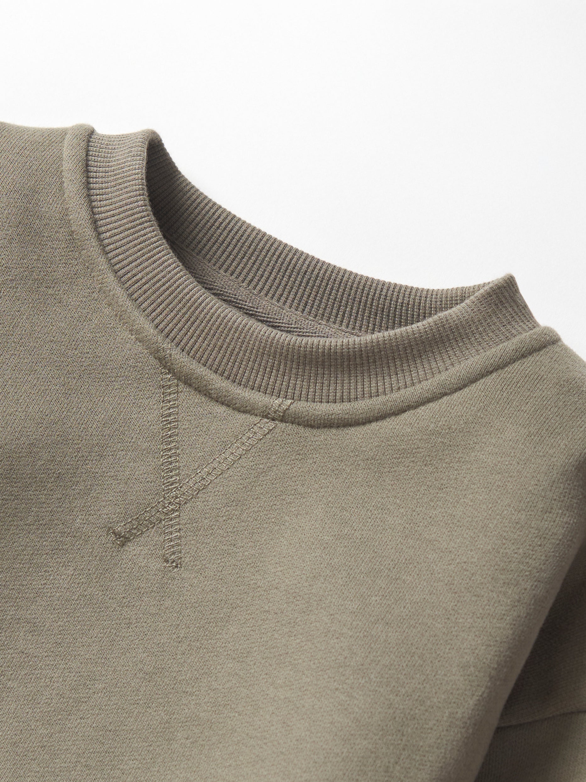 Premium Elevated Crewneck Sweatshirt - Army Green | Soft & Comfortable Cotton Blend | Casual Wear & Street Style Outfits