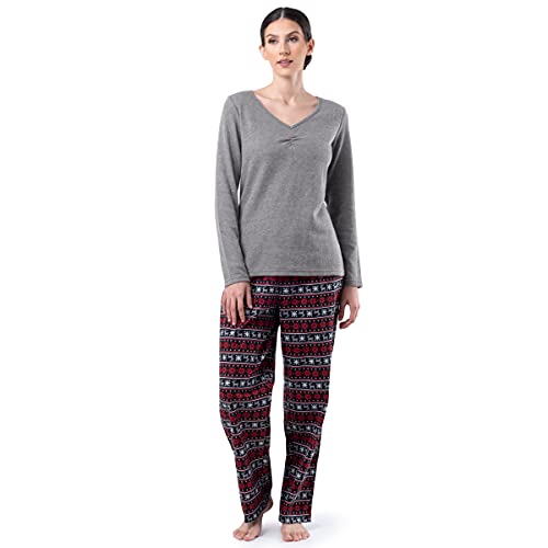 Grey Heather/Fair Isle Black