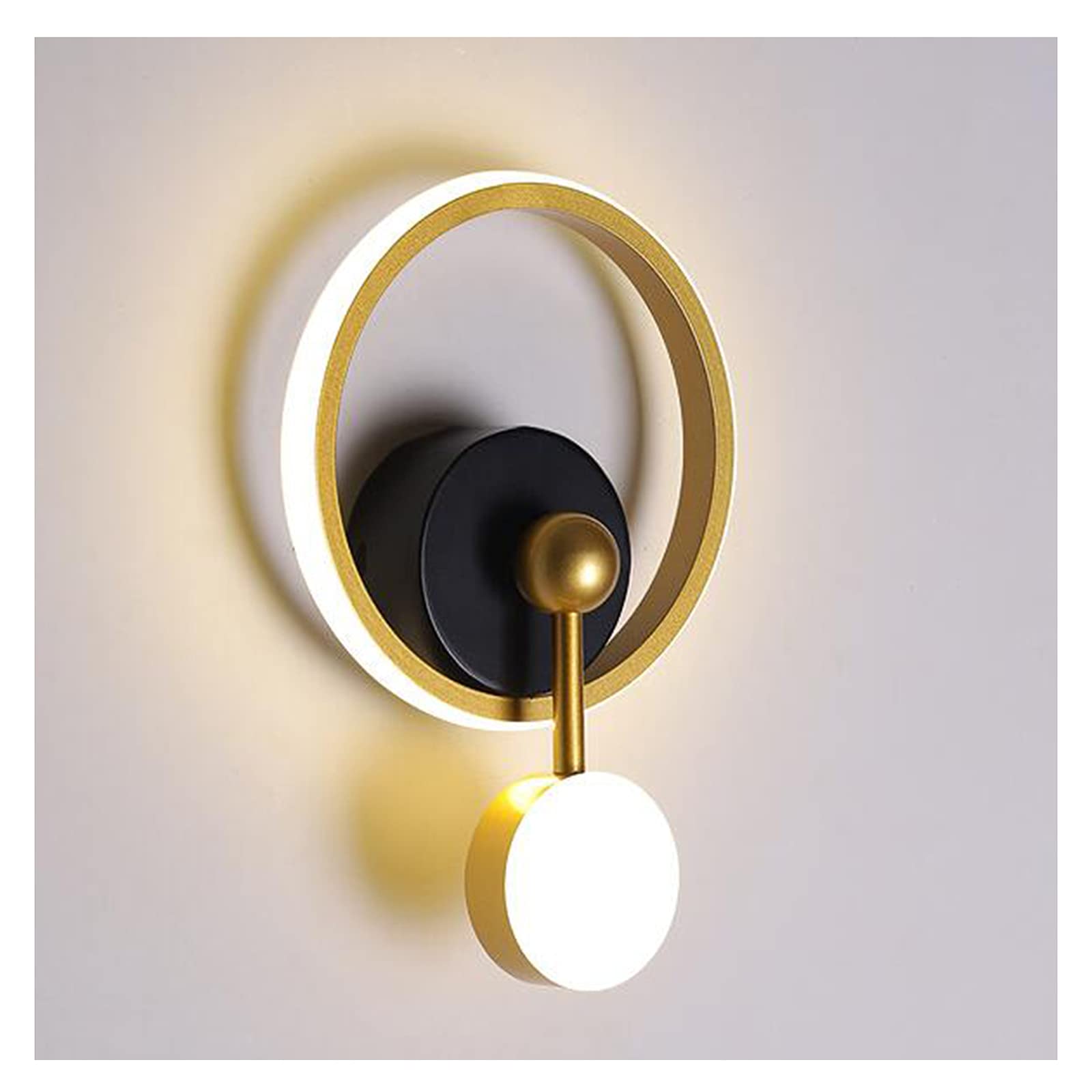 Modern Wall Lamp for Bedroom & Living Room - WDBBY Stylish Bedside Sconce with Warm White Light, Creative Background Lighting for Indoor Corridor, Staircase & Aisle Decor | Perfect for Night Reading & Ambient Lighting