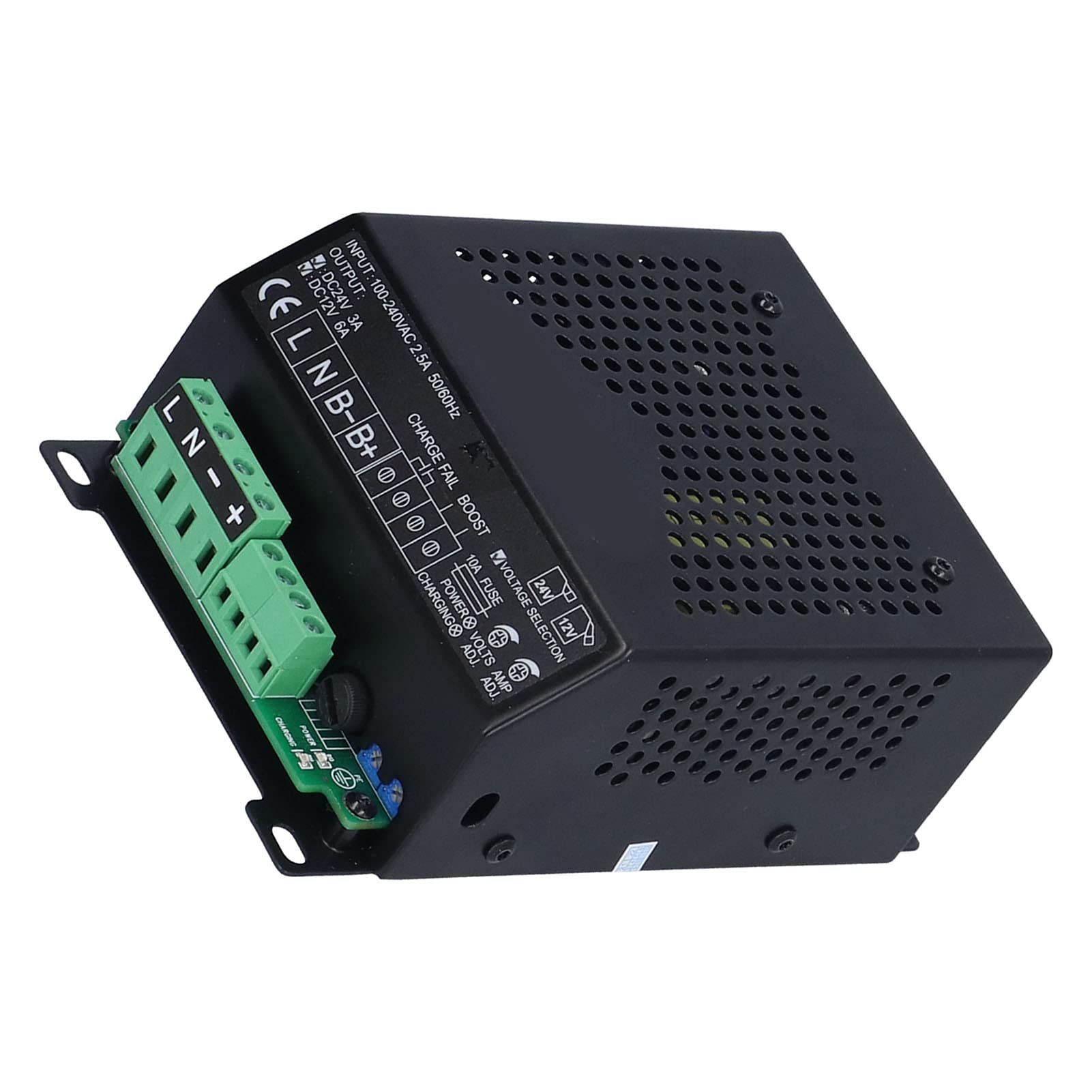 12V 24V Automatic Smart Battery Charger for Generators - AC100-240V Input, Intelligent Floating Charging System - Perfect for Home Backup Power, RV, Marine & Off-Grid Applications