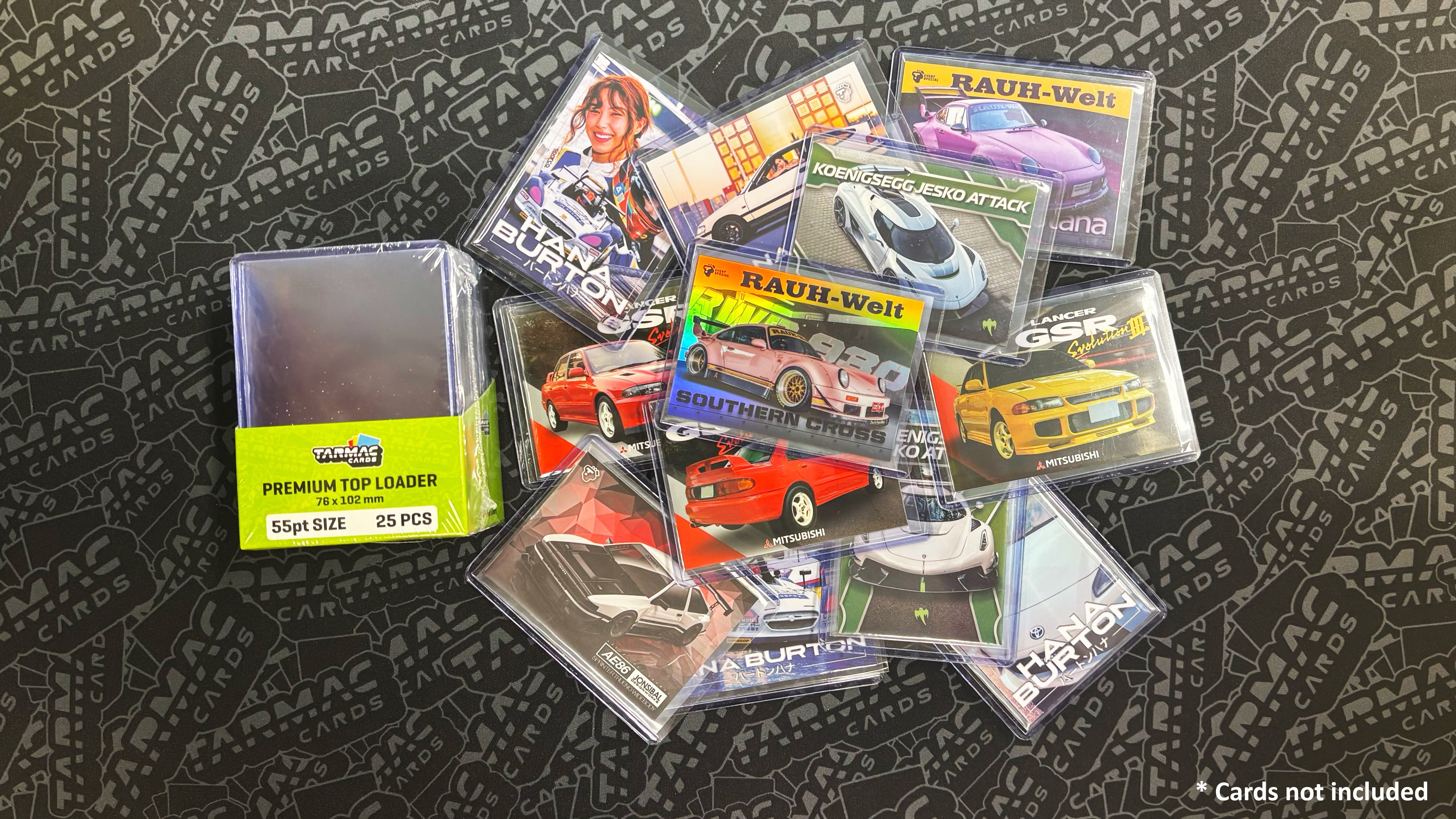 Premium Tarmac Trading Card Sleeves - 55pt Top Loaders (25 Pack) - Perfect for Pokemon, MTG & Sports Card Protection & Display