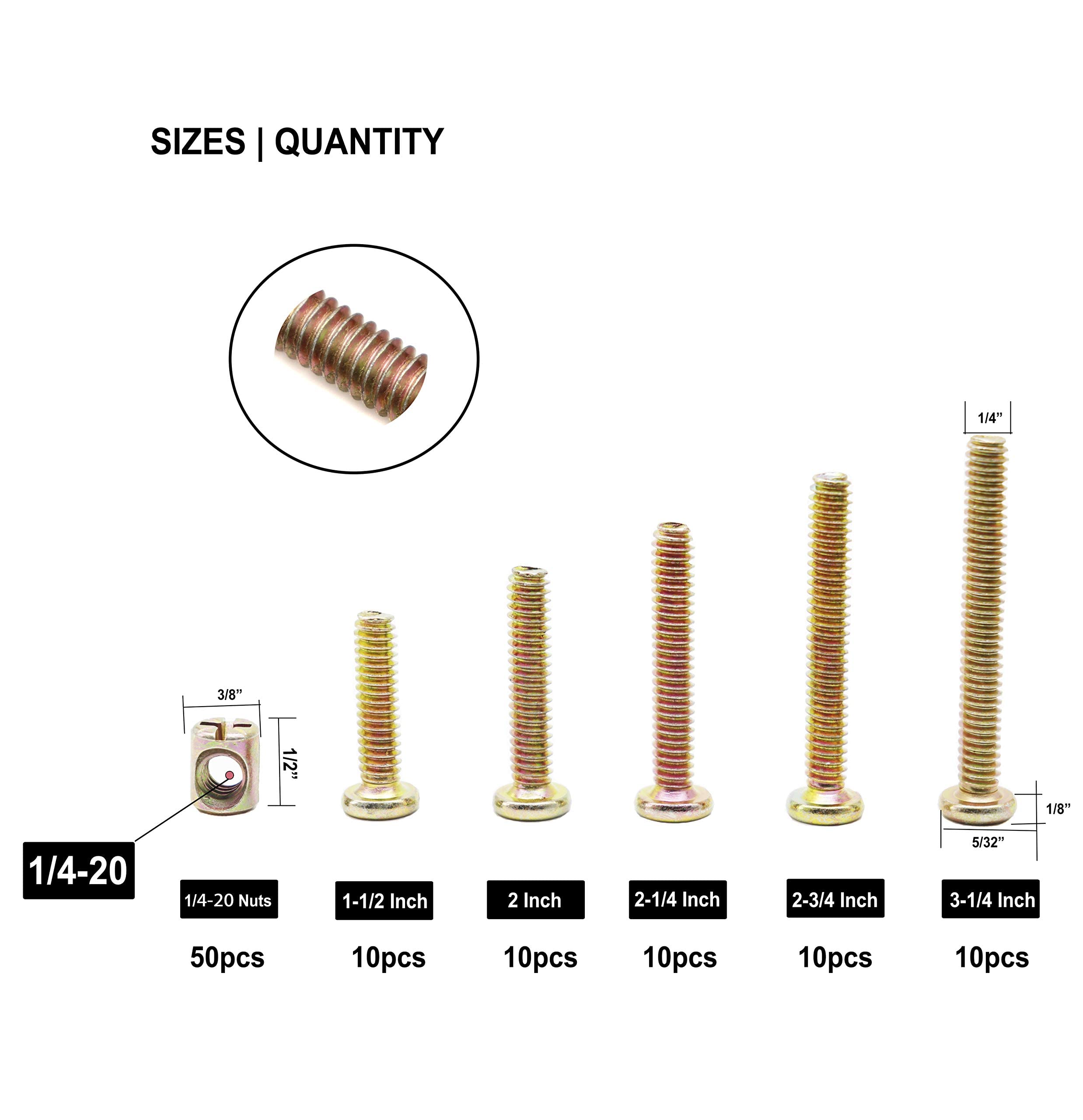 binifiMux 100pcs 1/4-20