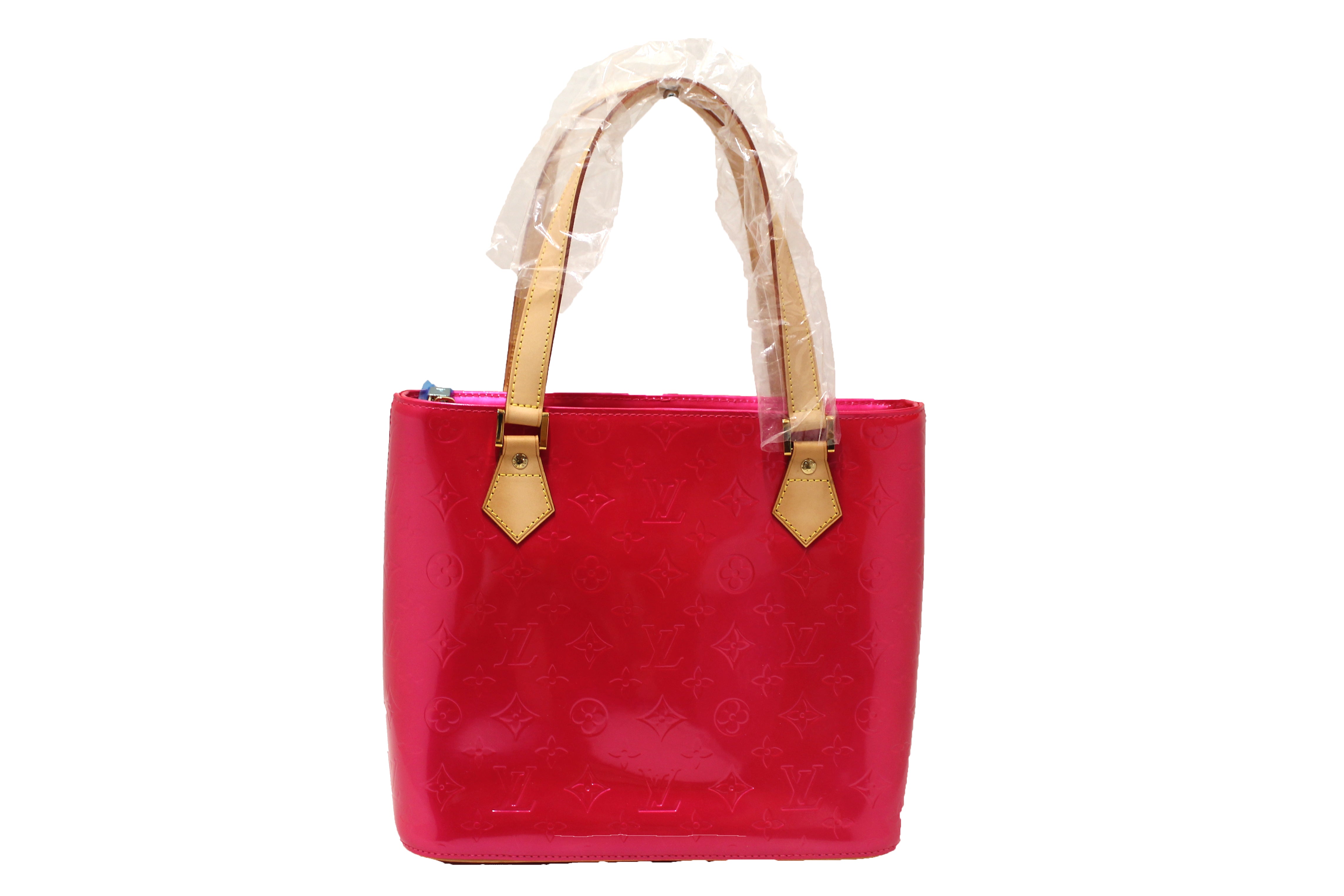 Authentic Louis Vuitton Fuchsia Hot Pink Vernis Leather Houston Shoulder Bag - Luxury Crossbody Purse for Women, Perfect for Date Night & Special Occasions