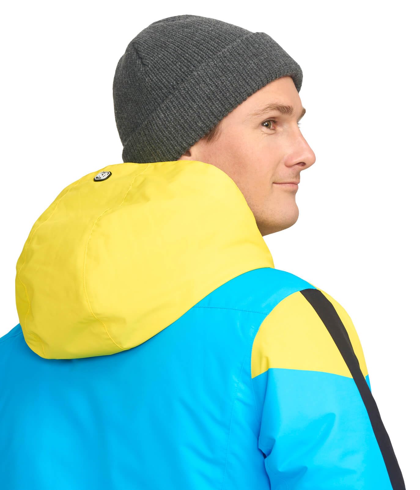 Fun & Colorful Men's Ski Jackets - Waterproof Hooded Snow Jacket for Adults | Après Ski Outerwear for Winter Sports & Cold Weather