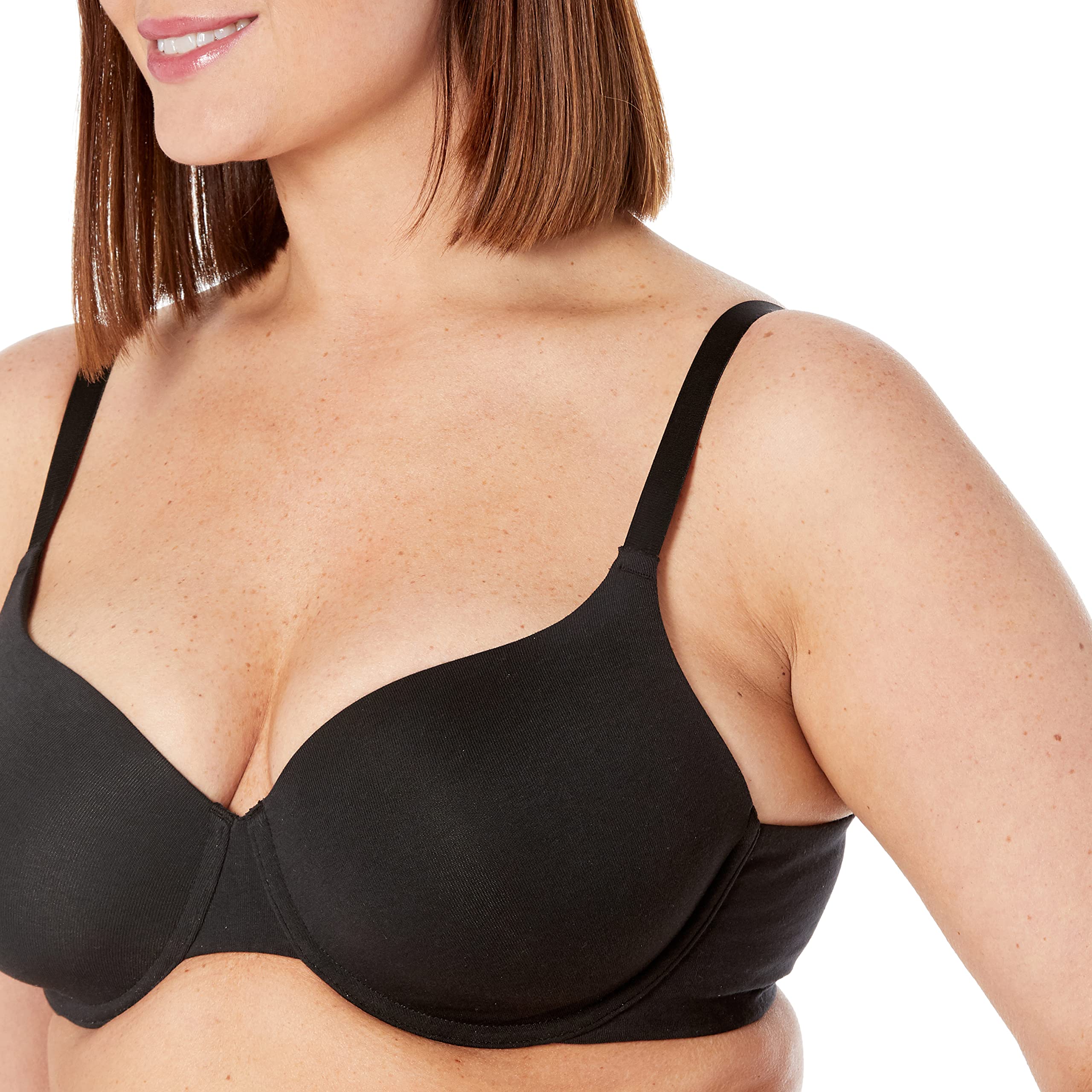 Amazon Essentials Women's Comfortable Underwire T-Shirt Bras 2-Pack - Perfect for Everyday Wear, Workouts & Layering