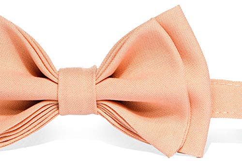 Charcoal Grey Suspenders, Peach Bow Tie