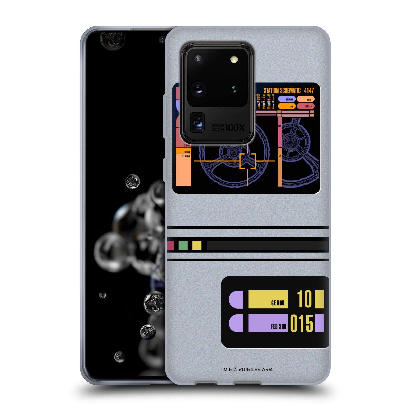 Officially Licensed Star Trek TNG Padd Gadgets Soft Gel Case for Samsung Galaxy S20 Ultra 5G - Durable Protection with Sci-Fi Design | Perfect for Trekkies & Tech Fans