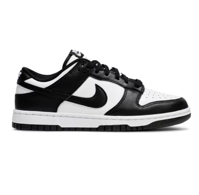 Nike Men's Dunk Low Sneakers - Black & White Retro Basketball Shoes for Casual Wear & Street Style