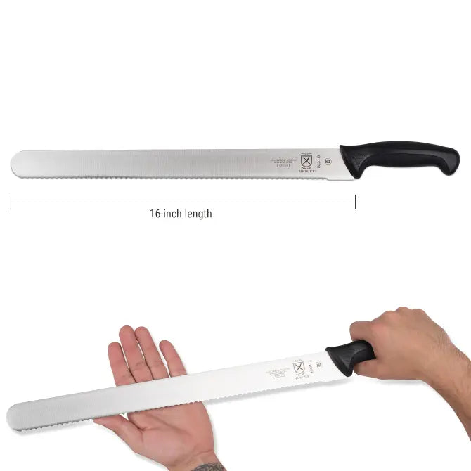 Premium Extra Long Cake Knife & Slicer - Stainless Steel Serrated Blade for Wedding, Birthday & Party Cakes - Perfect for Professional Bakers & Home Baking Enthusiasts