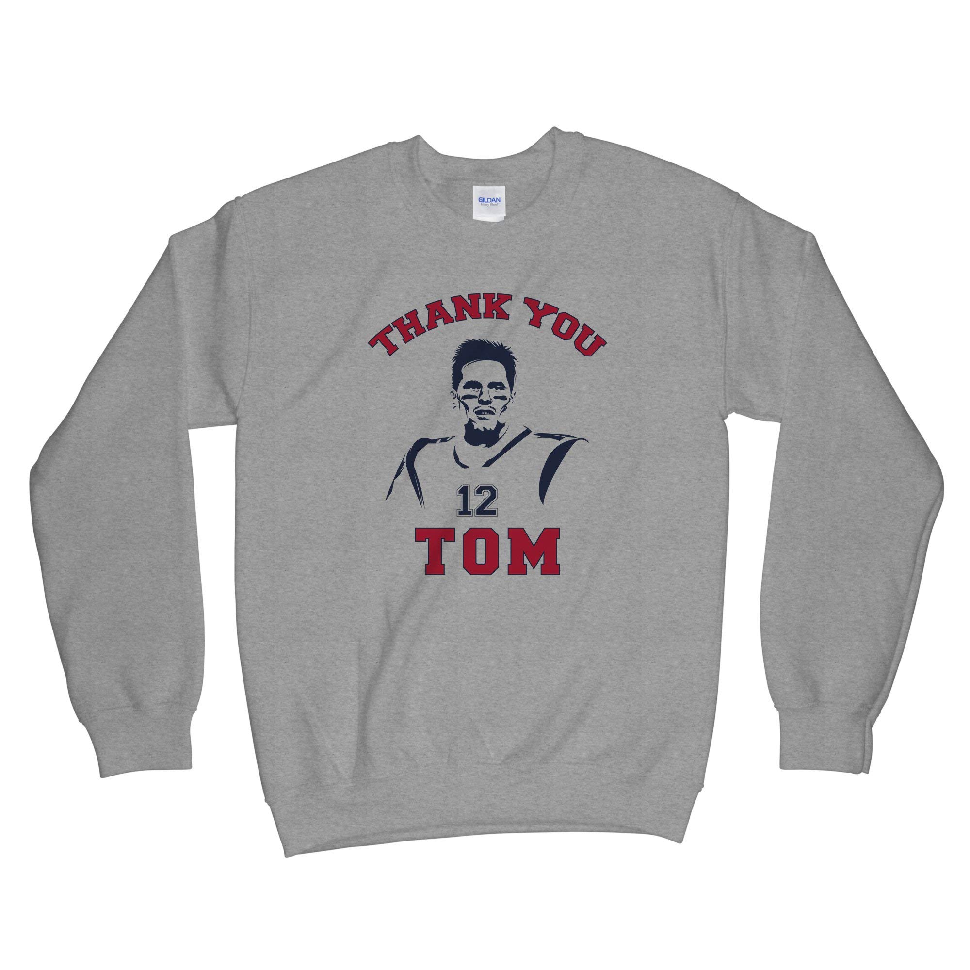 Thank You Tom Brady GOAT Sweatshirt - Vintage Football Fan Hoodie for Men & Women - Perfect for Game Day, Tailgating & Sports Apparel Gifts