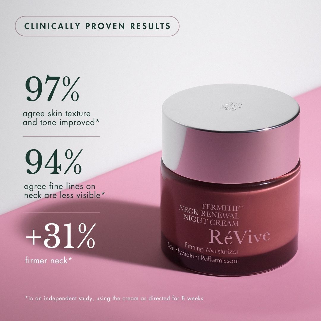 Fermitif Neck Renewal Night Cream - Anti-Aging Neck Firming Cream for Wrinkles & Sagging Skin | Hydrating & Tightening Night Treatment for Delicate Neck & Décolleté Area | Perfect for Nighttime Skincare Routine & Anti-Wrinkle Care