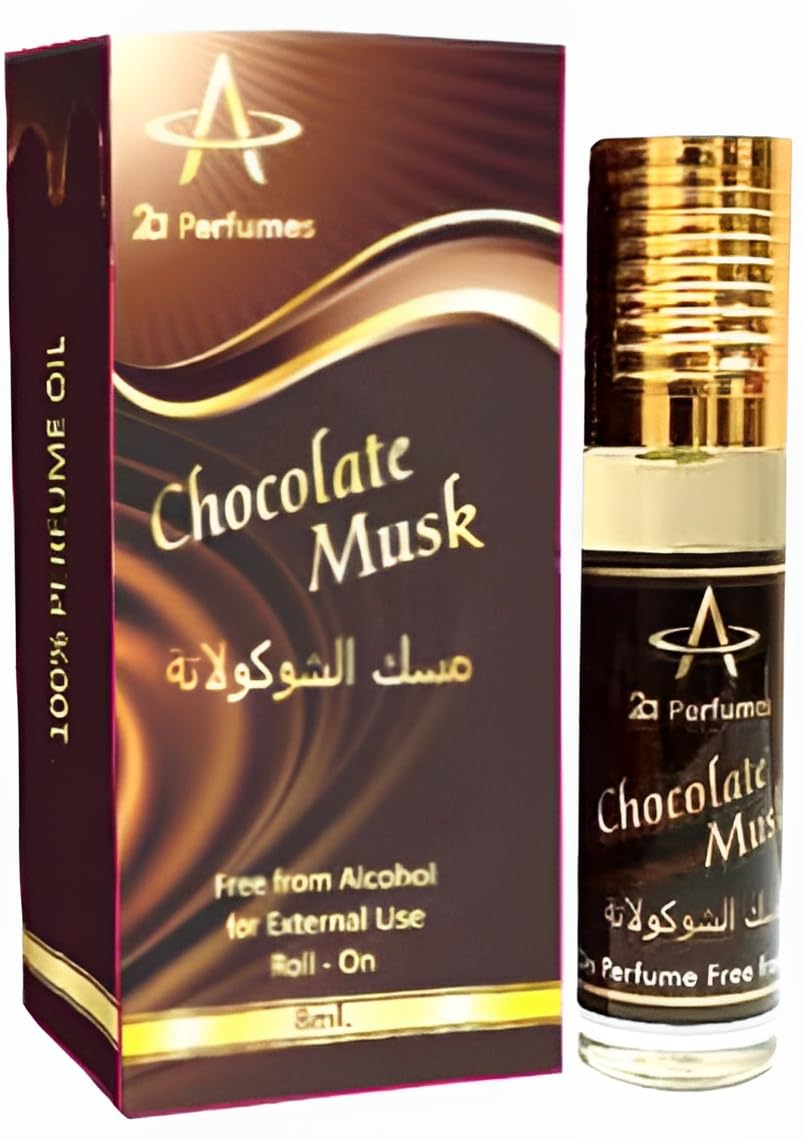 AYS Trading Chocolate Attar Perfume for Men - Long Lasting Chocolate Musk Fragrance Oil (8ml) | Premium Arabian Perfume for Date Nights, Special Occasions & Daily Wear