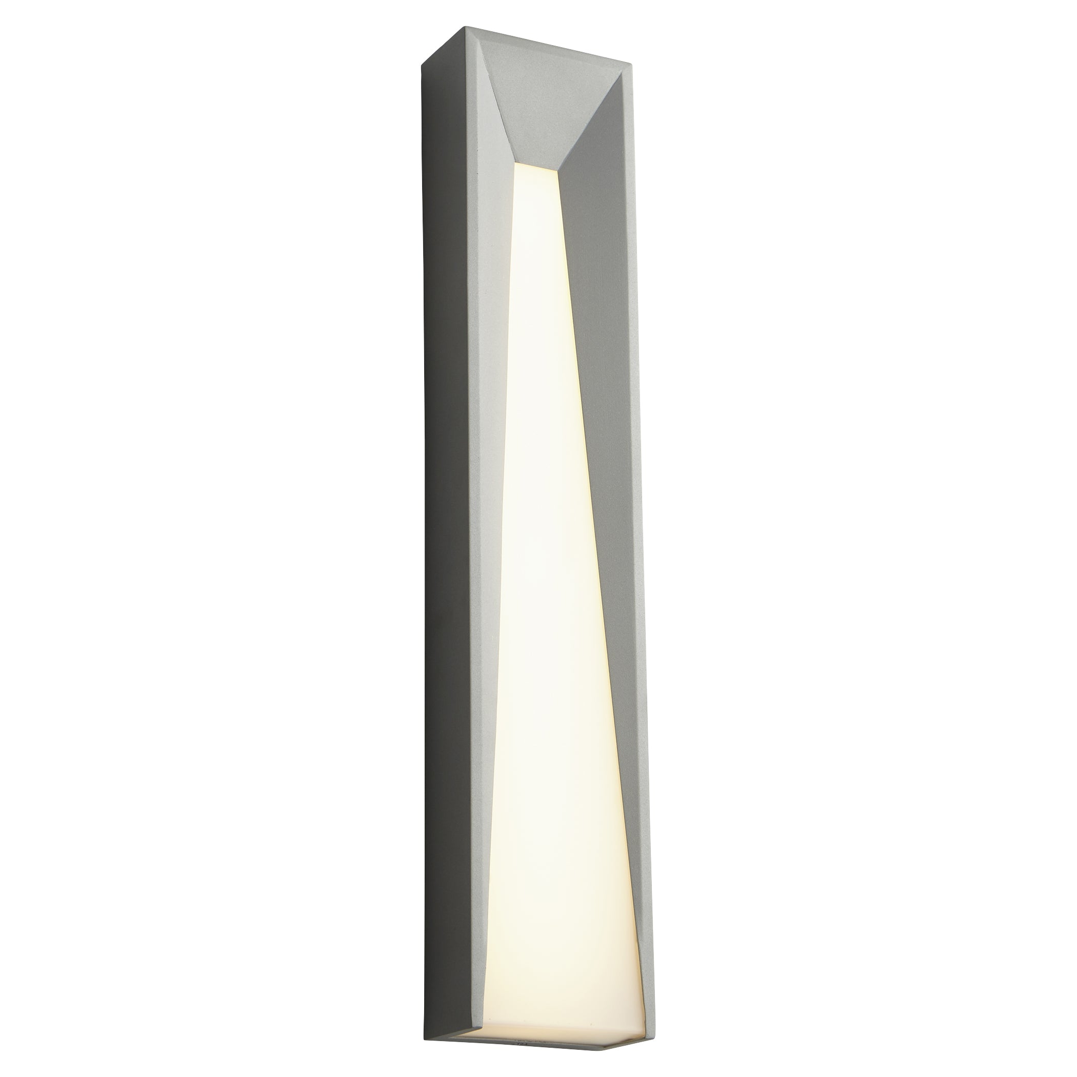 Oxygen Calypso 3 731 16 Outdoor Wall Sconce Light Grey - Waterproof Exterior Lighting for Patio, Garden, Porch and Entryway