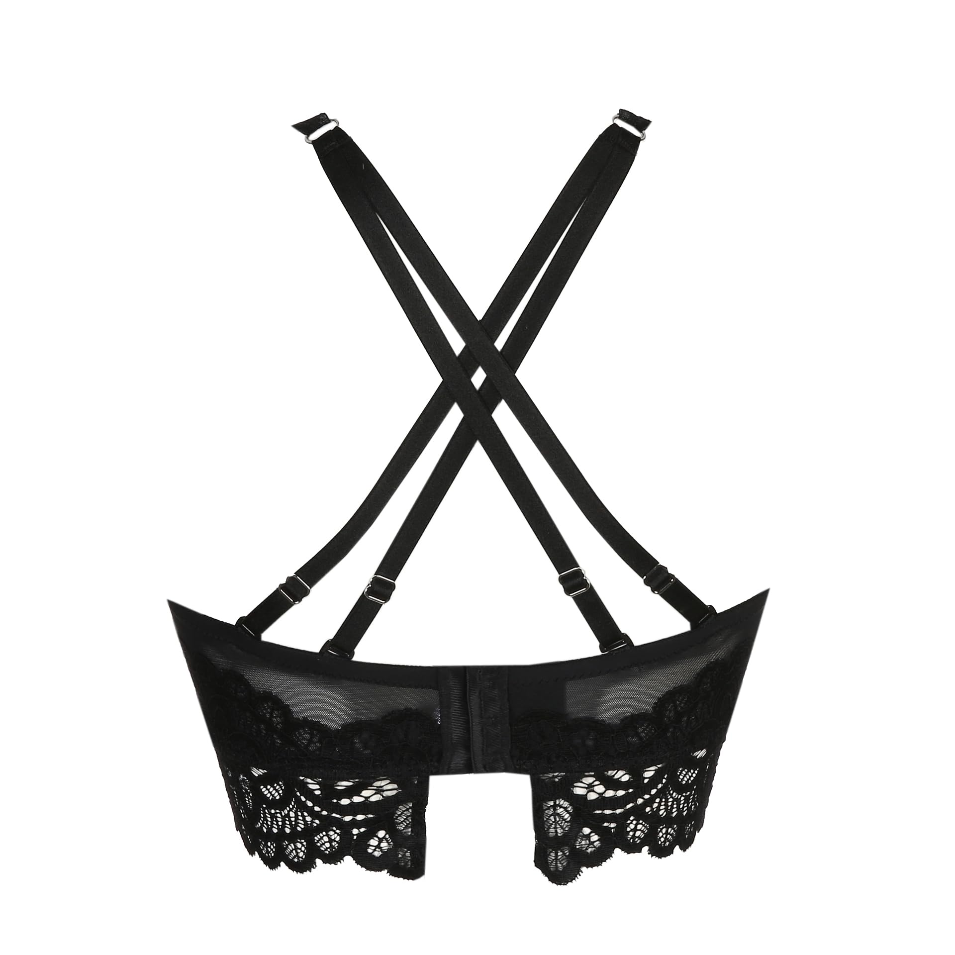 PrimaDonna First Night Plunge Longline Bra - Sexy Lace Underwire Push Up Bra for Women, Perfect for Date Night & Special Occasions