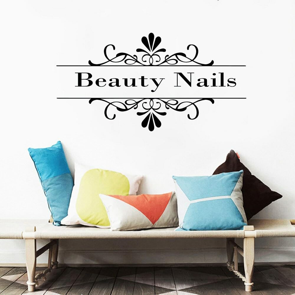 GADGETS WRAP Vinyl Sticker Set - Nail & Beauty Quote Wall Decals for Home & Salon Decor - Perfect for Bedroom, Bathroom, Nail Studio and Office Spaces