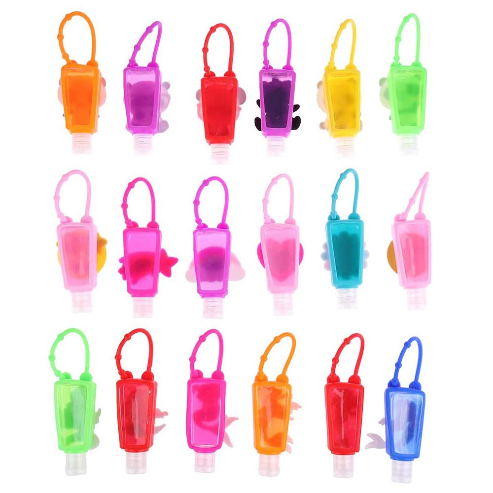 Ulife Mall 6-Pack 30ml Leak Proof Travel Bottles Set - Refillable Empty Containers for Hand Sanitizer, Lotion & Cosmetics | Perfect for School, Travel, Camping & Outdoor Activities | BPA-Free Portable Toiletry Accessories