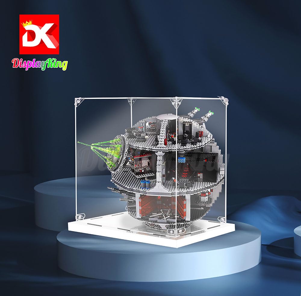 Acrylic Display Case with Screw for Star Wars UCS Death Star 75159 - Protective Showcase for LEGO Collectibles (Model Not Included) | Perfect for Home Display & Collector's Shelf (US Stock)