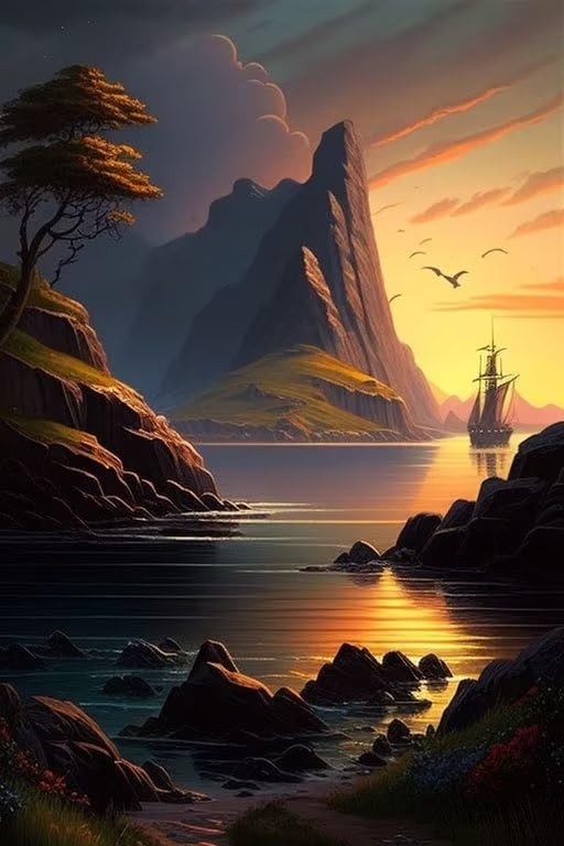 Mountain and Lake Boats