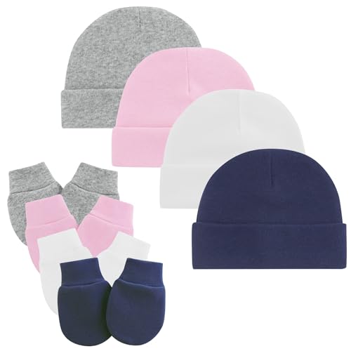 4 Pack 7 White/Pink/Grey/Dark Blue