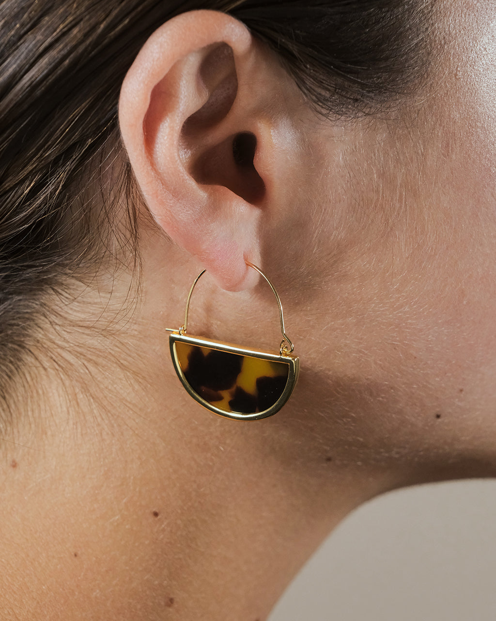 Handmade Resin Half Moon Dangle Earrings for Women - Boho Chic Statement Jewelry - Perfect for Parties, Weddings & Everyday Wear