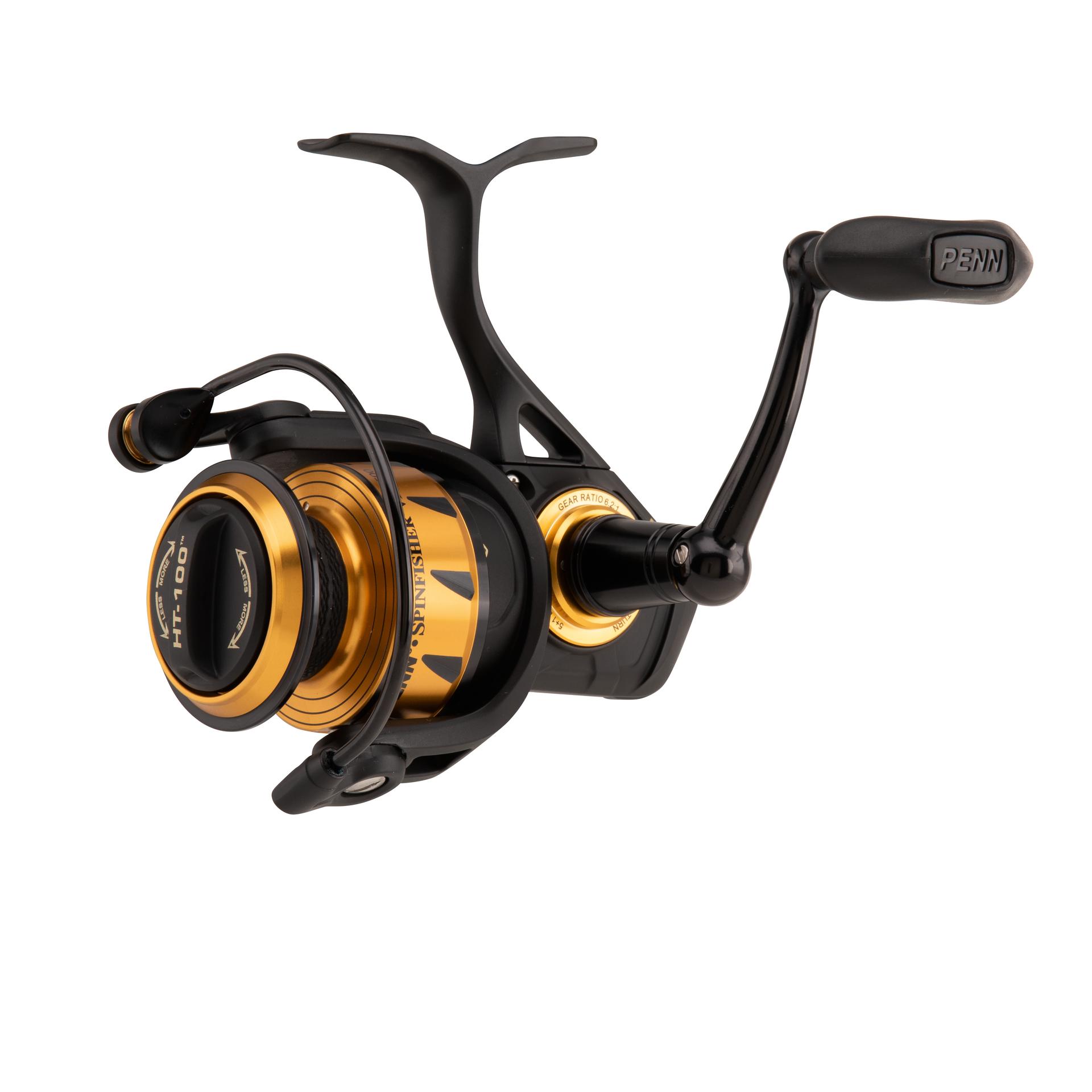 Penn Spinfisher VI Spinning Fishing Reel - Saltwater & Freshwater, 6+1 Shielded Bearings, HT-100 Drag System - Perfect for Surf Fishing, Pier Fishing & Offshore Angling