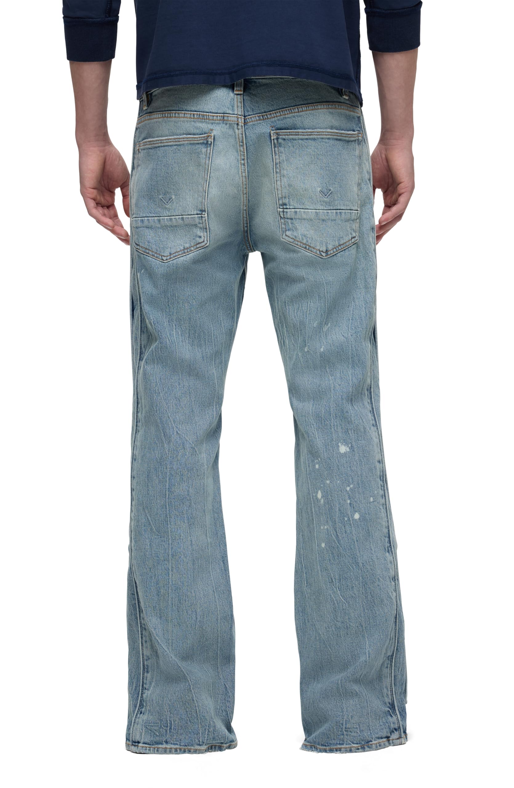 HUDSON Men's Walker Track Jean - Comfortable Stretch Denim Pants for Casual Wear, Walking & Travel | Slim Fit, Relaxed Style, Durable Fabric