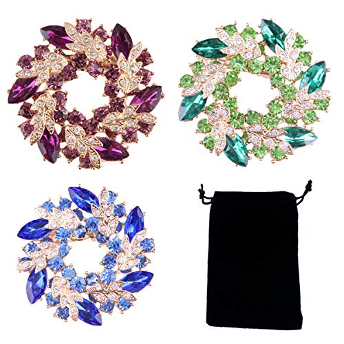 3 PCS Blue & Green & Purple