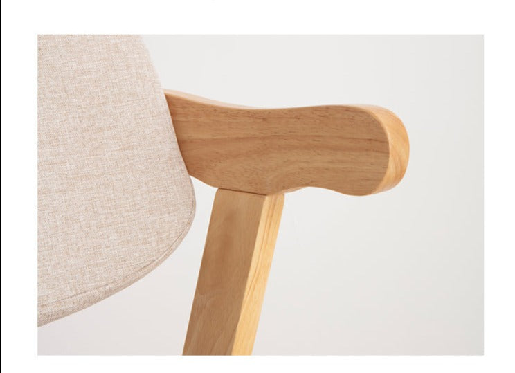 PEYTON CARLTON Solid Wood Nordic Chair - Modern Scandinavian Dining Chair for Kitchen, Dining Room & Office - Eco-Friendly Wooden Seat with Ergonomic Design