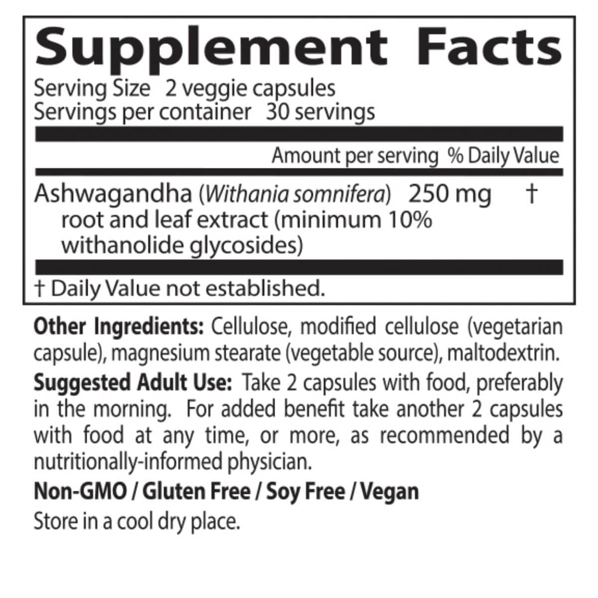 Doctor's Best Ashwagandha with Sensoril 125mg - 60 Vegetarian Capsules for Stress Relief & Immune Support - Perfect for Daily Wellness & Anxiety Management