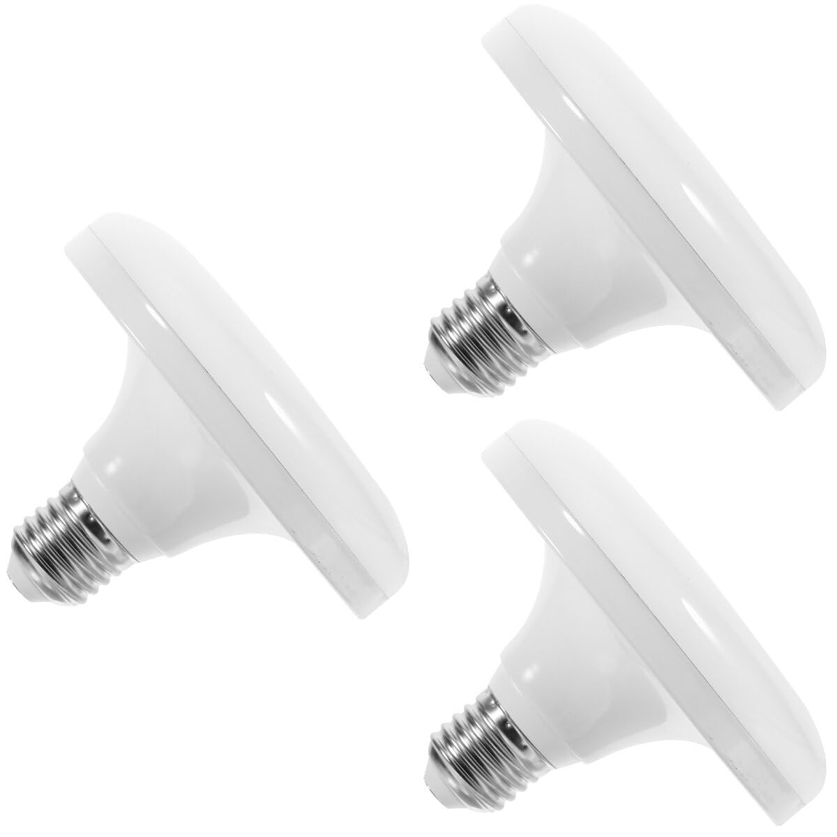 Totority 3-Pack E27 LED Light Bulbs 24W, Energy Saving Flat LED Bulbs for Home, Porch, and Indoor Lighting - Perfect for Living Rooms, Bedrooms, and Outdoor Spaces