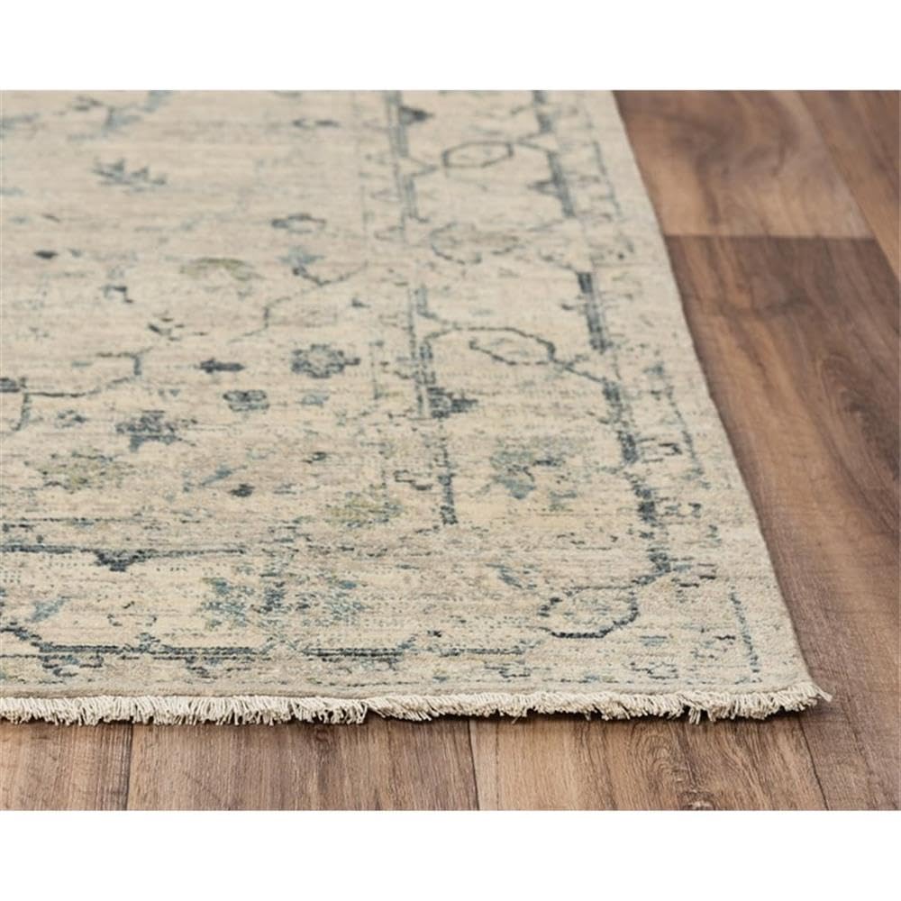 Alora Decor 9x12 Hybrid Rug - Beige Green Ivory Blue for Living Room