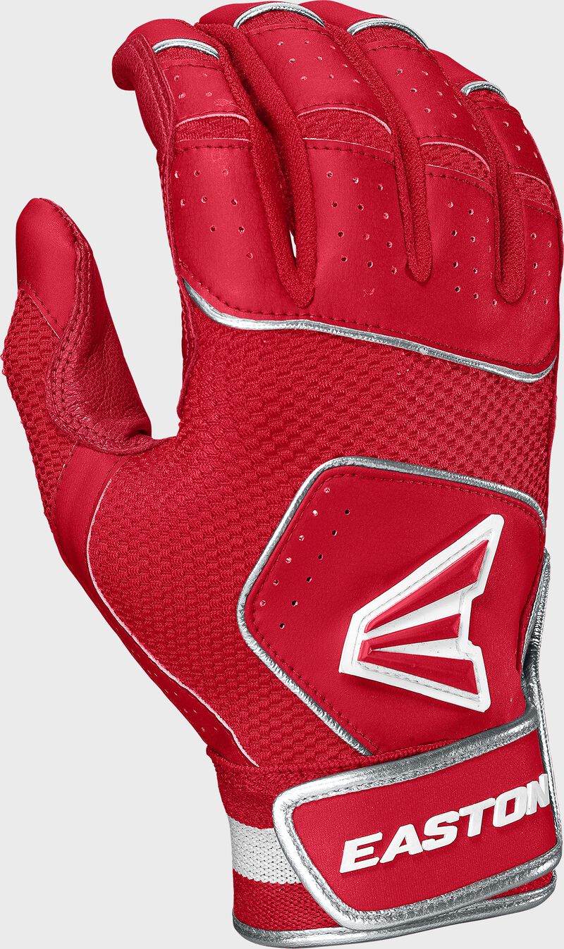 Easton Youth Walk Off Nx Batting Gloves - Red/Red XL - Baseball Training & Game Accessories for Kids & Teens - Perfect for Little League, Practice & Competitive Play