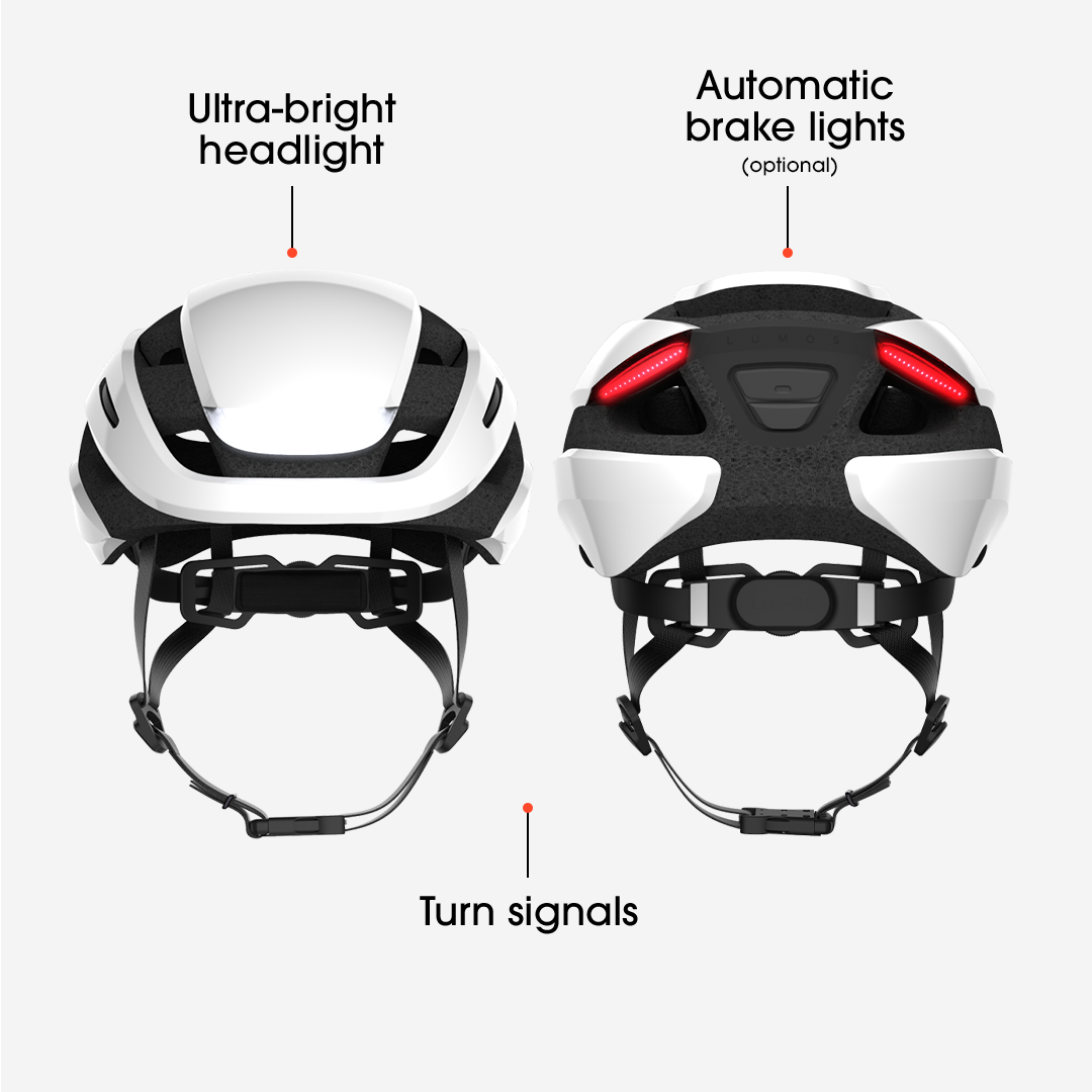 Lumos Ultra Bike Helmet with LED Lights - Smart Bluetooth Cycling Helmet for Night Riding Safety - Perfect for Urban Commuters & Mountain Bikers