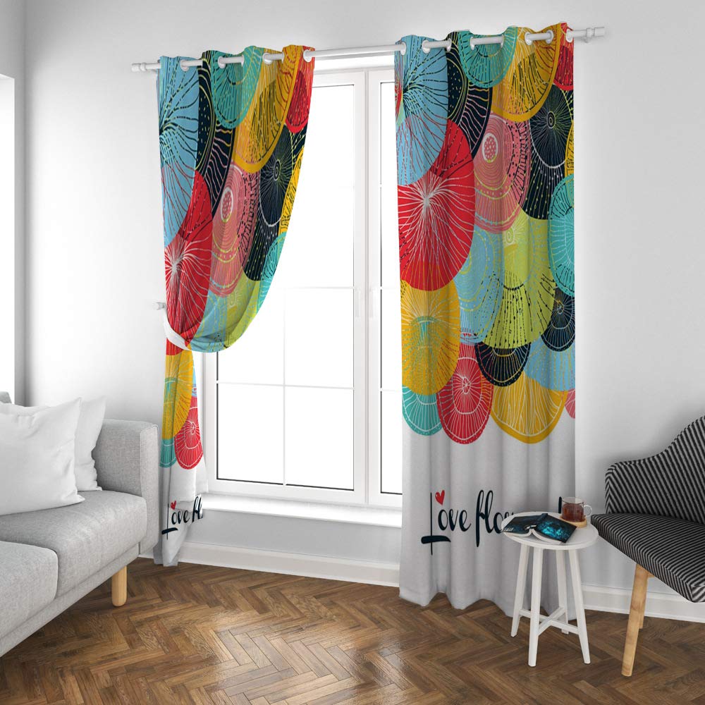 Blackout Curtains 84 Inch Thermal Insulated Grommet Curtain Panels for Bedroom & Living Room - 2 Panels 55x84 Inch, Noise Reducing & Energy Saving - Perfect for Home Theater, Nursery, and Office Privacy