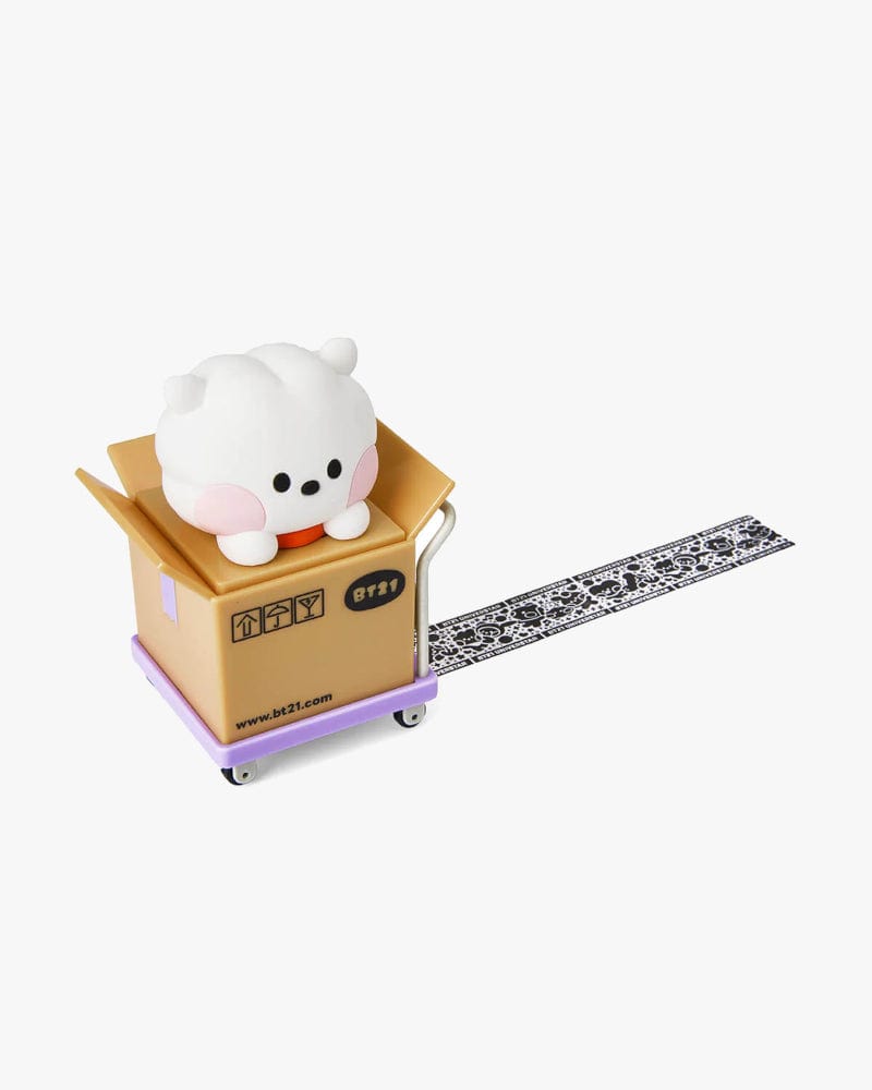 BT21 RJ Mini Privacy Rolling Stamp - Self Inking Address Stamp for Envelopes, Letters & Packages - Perfect for Mailing, Scrapbooking & DIY Crafts