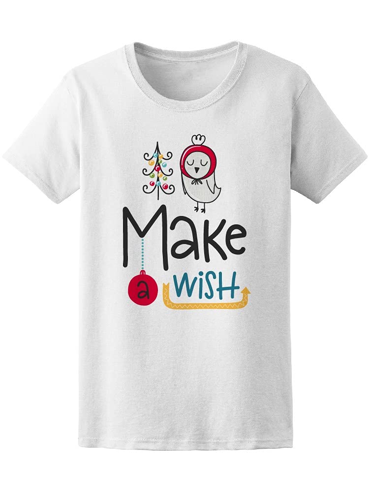 Women's Christmas Wish T-Shirt - White Holiday Tee for Festive Parties & Gifts