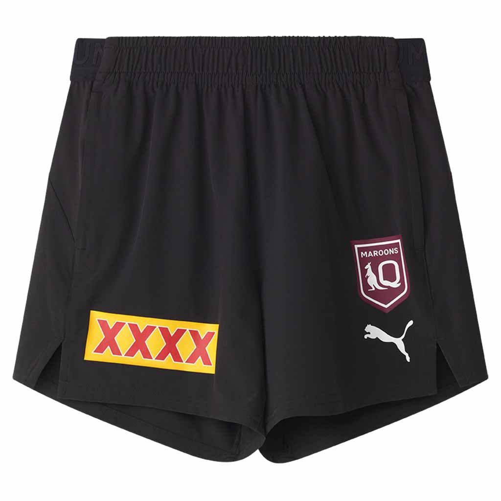 Queensland Maroons 2025 Training Shorts for Men - Breathable Athletic Shorts with Moisture-Wicking Fabric - Perfect for Rugby Training, Gym Workouts & Casual Wear